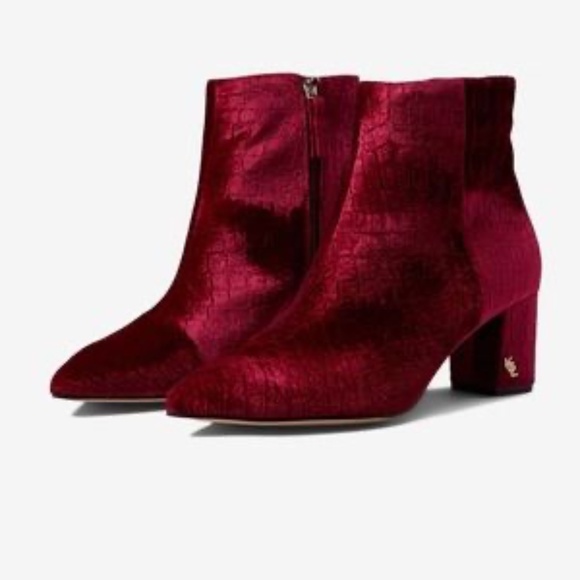 Kurt Geiger London Burlington Ankle Boot Wine SZ 37/6.5 or 38.5/8 NEW - Picture 10 of 11